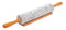 Miko Marble Stone Rolling Pin, 18 inch With Smooth Wooden Handles For Easy Grip And Includes Wooden Cradle