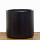 Indoor Flower Pot | Large Modern Planter, Terracotta Ceramic Plant Pot - Plant Container Great for Plant Stands (8.5 inch, Black)