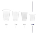 Zeml Disposable Clear Plastic Cups (9 oz.)