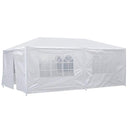 Smartxchoices 10' x 20' Outdoor White Waterproof Gazebo Canopy Tent with 6 Removable Sidewalls and Windows Heavy Duty Tent for Party Wedding Events Beach BBQ (10' x 20' with 6 Sidewalls)