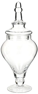 Mantello Decor Glass Apothecary Jars (Clear, Medium, Set of 3)