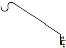 Ashman 12MM Black Deck Hook, Made of Premium Metal, Super Strong with 46-Inch Length and ideal for Bird Feeders, Plant Hangers, Hanging Baskets, Humming Bird Feeders attaches to deck railing