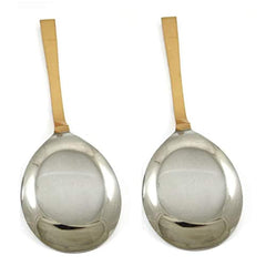 Indian Accent Pure Copper and Stainless Steel Serving Spoon 8" (Set of 2)