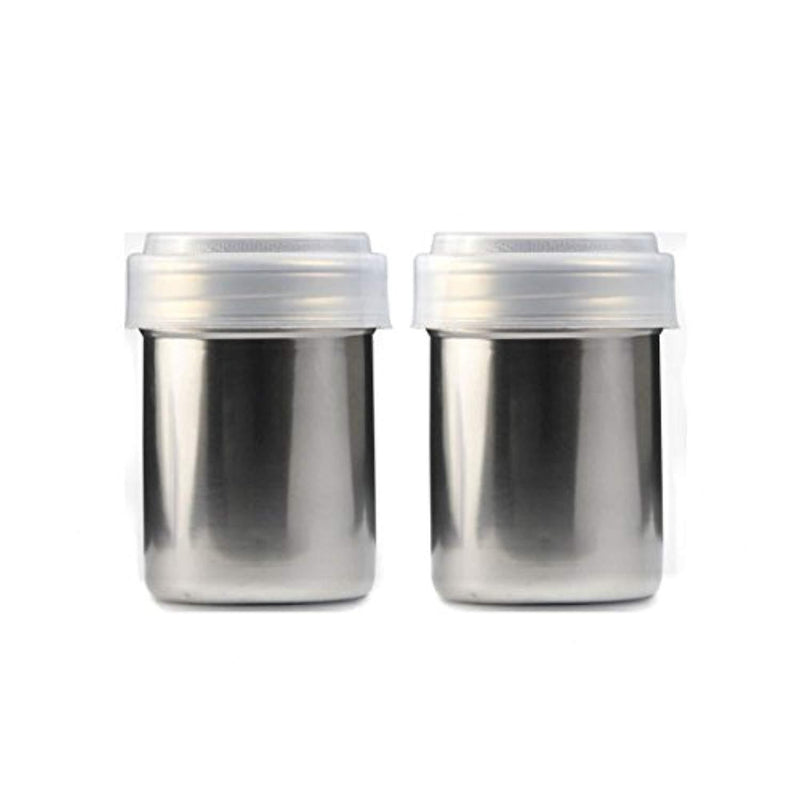 Neeshow Stainless Steel Chocolate Shaker Icing Sugar Powder Cocoa Flour Coffee Sifter Cooking Tools Lid Chocolate Shaker Cocoa(2-Pieces)