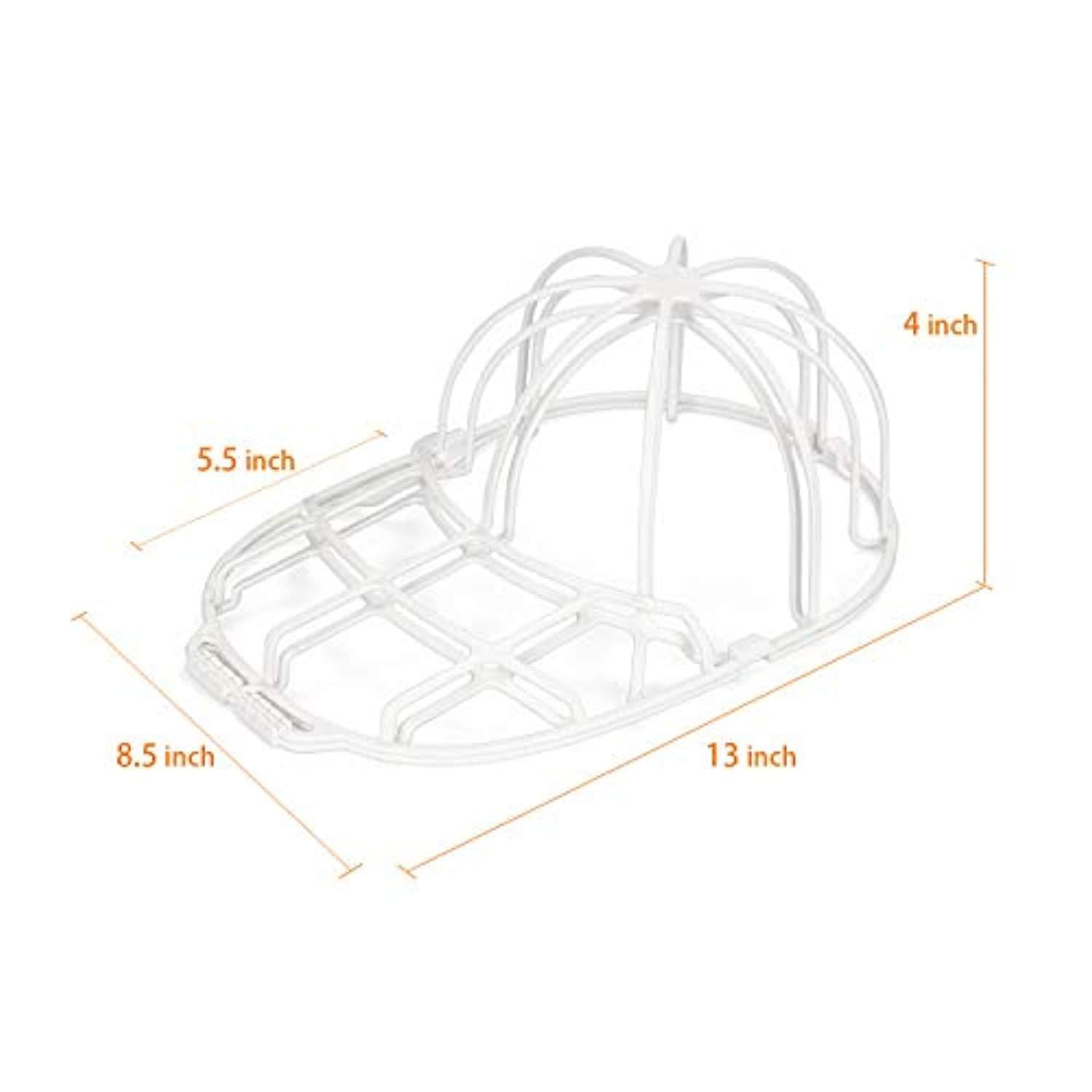 YEENOR 2-Pack Cap Washer,Hat Washer,Baseball Hat Cleaner/Cleaning Protector,Ball Cap Washing Frame Cage Hat Washing Holder,Ball Cap Sport Hat Visors Shaper/Organizer for Washing Machine