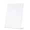 TWING Table Sign Display Holder - Slant Ad Photo Frame Brochure Holder - Clear Acrylic 5x7 inches Pack of 6