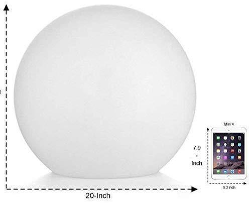 LED Light Ball LOFTEK: 16-inch RGB Colors Light Sphere with Remote Control, Cordless Floating Pool Lights, IP68 Waterproof and Rechargeable Battery, Sensory Toys for Kids, Home, Garden, Party Decor