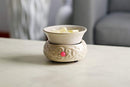 Hosley's Cream Ceramic Fragrance Candle Wax Warmer. Ideal for Spa and Aromatherapy. Use with HOSLEY Brand Wax Melts / Cubes, Essential Oils and Fragrance Oils O2