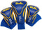 Team Golf NCAA Contour Golf Club Headcovers (3 Count), Numbered 1, 3, & X, Fits Oversized Drivers, Utility, Rescue & Fairway Clubs, Velour lined for Extra Club Protection