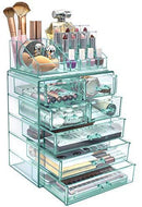 Sorbus Acrylic Cosmetic Makeup and Jewelry Storage Case Display-Spacious Design-for Bathroom, Dresser, Vanity and Countertop (4 Large, 2 Small Drawers, Clear)