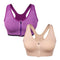 Women's Zip Front Sports Bra Wireless Post-Surgery Bra Active Yoga Sports Bras