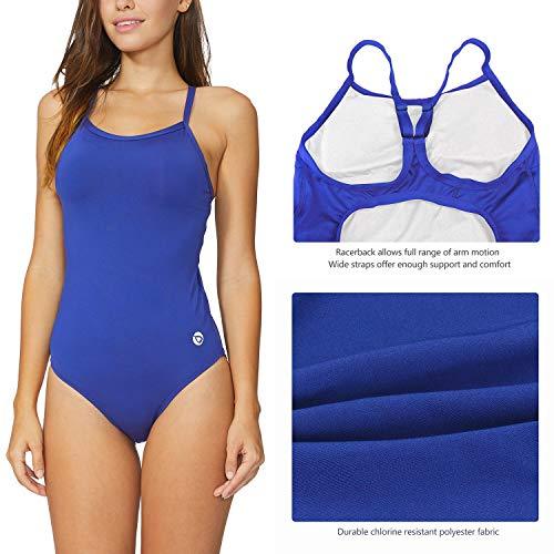 BALEAF Women's Athletic Training Adjustable Strap One Piece Swimsuit Swimwear Bathing Suit