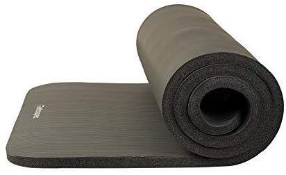 Retrospec Solana Yoga Mat 1" w/ Nylon Strap for Men & Women - Non Slip Exercise Mat for Yoga, Pilates, Stretching, Floor & Fitness Workouts