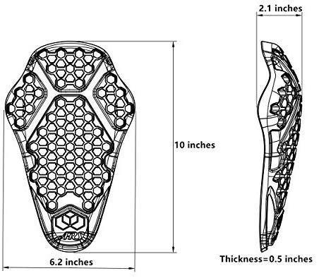 Surlim Back Protector CE Insert Armor Motorcycle Jacket Replacement Pads