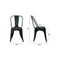 POLY & BARK EM-112-BLK-X4 Trattoria Side Chair in in Black (Set of 4)