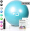 Live Infinitely Exercise Ball (55cm-95cm) Extra Thick Professional Grade Balance & Stability Ball- Anti Burst Tested Supports 2200lbs- Includes Hand Pump & Workout Guide Access