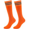 Youth Soccer Socks Fasoar Teens Knee High Football Socks Long Striped Rugby Tube Socks 2/6/10 Pairs