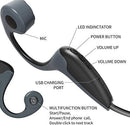 Sandoo Bone Conduction Headphones Bluetooth 5.0 Open-ear Wireless Earbuds Lightweight Headphones,Sweat Proof Comfortable Sports Earphones with Mic for Running, Cycling, Hiking, Driving, Workout -L