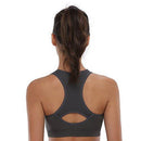 BAOMOSI Women's Seamless Racerback Sports Bra High Impact Support Yoga Gym Workout Fitness