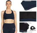 icyzone Padded Strappy Sports Bra Yoga Tops Activewear Workout Clothes for Women