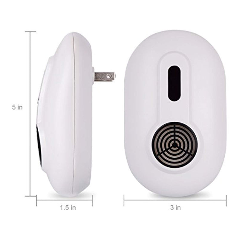 Patented Deep Pest Reject Ultrasonic Repeller, Mouse Rat Repellent, Plug-in Repelling For Mouse, Roaches , Flies, Mosquito