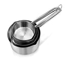 Kitchen Mission Stainless Steel Mixing Bowls 1.5,3,4, and 5 Quart. Plus Measuring Cup and Spoon Sets, Set of 6 (Complete Set)