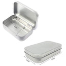 LE CONTE 24 Pack Metal Rectangular Empty Hinged Tins Box Containers Mini Portable Box Small Storage Kit, Home Organizer, 3.75 by 2.45 by 0.8 Inch Silver