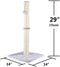 Allan Wendling (Patent) 29" Tall Cat Scratching Post, Claw Scratcher with Sisal Rope and Covered with Soft Smooth Plush, Vertical Scratch [Full Strectch], Modern Design 29 Inches Height