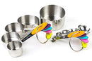 Bekith Stainless Steel Measuring Cups and Spoons Set, 10 Piece