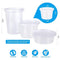 [TashiBox] 8 oz plastic food storage containers with lids - 40 sets