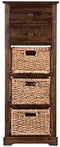 Southern Enterprises Jayton 2-Basket Storage Shelf, Brown