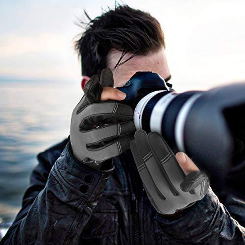 MANO Neoprene Fishing Gloves for Men and Women 2 Cut Fingers Flexible Great for Photography Fly Fishing Ice Fishing Running Touchscreen Texting Hiking Jogging Cycling Walking