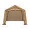 Outsunny 17’ x 10.5’ Heavy Duty Enclosed Vehicle Shelter Carport - Beige