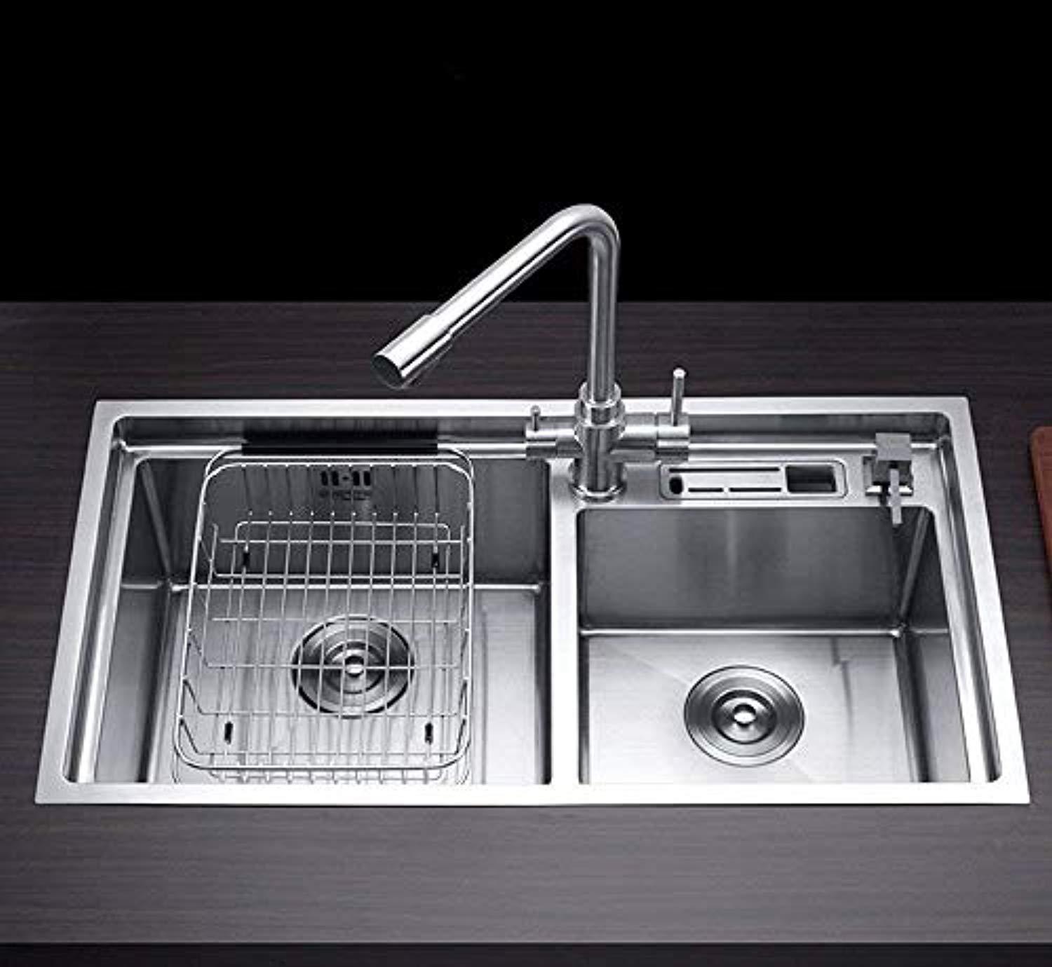 KES Adjustable Large Over Sink Dish Rack Dish Drying Rack, Stainless Steel Dish Drainer Functional Kitchen Sink Organizer for Drying Vegetable and Fruit and Silverware- Rustproof