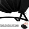 FLYMEI 【Upgraded】 Patio Hanging Chair Covers with Zipper, Durable Large Wicker Egg Swing Chair Covers, Waterproof Heavy Duty Weather Resisatnt Outdoor Chair Cover, Windproof