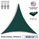 Windscreen4less 8' x 8' x 8' Sun Shade Sail Canopy in Beige with Commercial Grade (3 Year Warranty) Customized