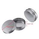 LE CONTE 35 Set 2 Oz Tins Aluminum Tins Cans Screw Top Round Steel tins Cans with Screw Lid Screw Lid Containers