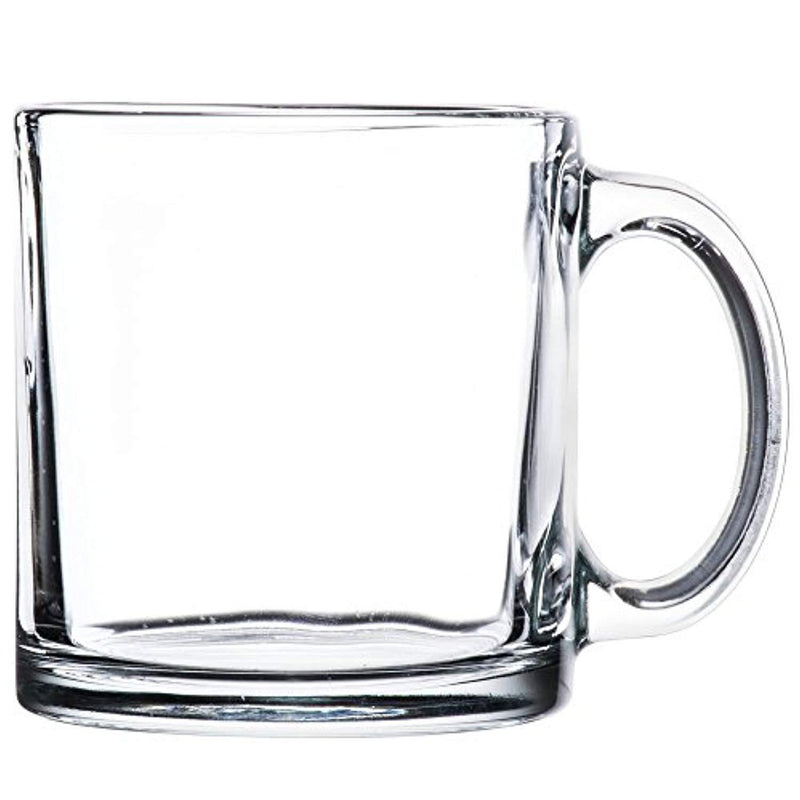 Libbey Crystal Coffee Mug Warm Beverage Mugs Set of (13 oz) (6)