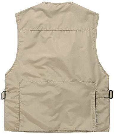 Liesezhe Unisex Breathable Fishing Vest, Multi-Pockets Photography Travel Hunting Waistcoat Jacket for Adults and Youth