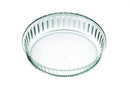 Simax Clear Glass Fluted Cake Dish, Deep | Heat, Cold and Shock Proof, Made in Europe, 10.25 Inch