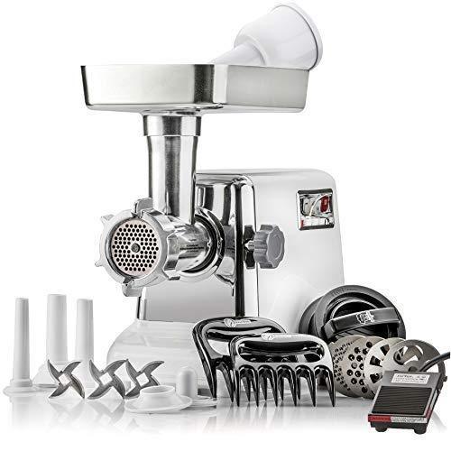 STX International STX-3000-TF Turboforce 3 Speed Electric Meat Grinder & Sausage Stuffer - Heavy Duty 1200 Watts - Size