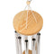 CREABOX Wind Chime-Tuned 28.7 Inches Wooden Grace Chime -9 Silver Aluminum Tubes-Inspirational Collection