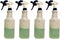 4 - Plastic Spray Bottles Leak Proof Technology Empty 32 oz Heavy Duty Commercial Grade Adjustable Spray Rate Trigger Sprayers w/Chemical Resistant Sprayer Heads - 4 Sets