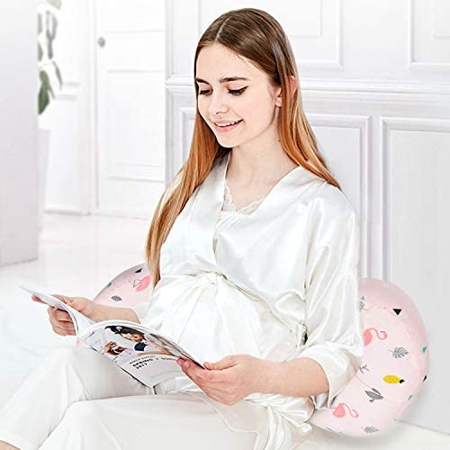 AIFUSI Pregnancy Pillow, Side Sleeper Maternity Belly Support Pillows Double Wedge for Both Bump and Back Best Pregnant Mom Gift