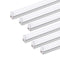 INSTACAN (Pack of 6) Barrina LED T5 Integrated Single Fixture, 4FT, 2200lm, 4000K (Daylight Glow), 20W, Utility Shop Light, Ceiling and Under Cabinet Light, Corded Electric with Built-in ON/Off Switch