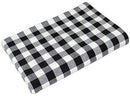 COTTON CRAFT Buffalo Check Cotton Table Cloth - 60" x 102" Size - Black and White Plaid for Wedding, Part, Home Dinning Wedding, Kitchen Picnic