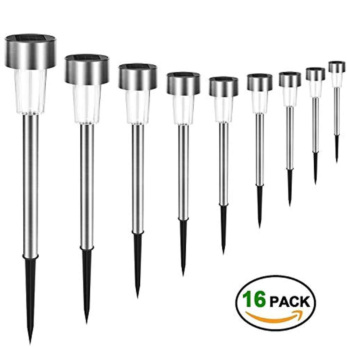 ONSON Solar Light, Outdoor Solar Path Lights for Lawn/Path/Patio/Deck/Driveway/Garden(16 Pack)