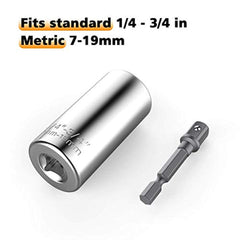 Universal Socket,Kusonkey Professional 7mm-19mm Universal Sockets Tools Gifts for Men Him Husband Dad Father DIY Handyman Women