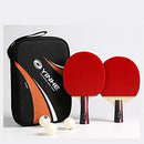 SSHHI Offensive Table Tennis Paddle,7 Layers of Wood,Ping Pong Racket Set,Can be Used by Beginners and Above, Strong/As Shown/Long Handle