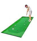 77tech Golf Putting Green System Professional Practice Large Indoor/Outdoor Challenging Putter Made of Waterproof Rubber Base Golf Training Mat Aid Equipment